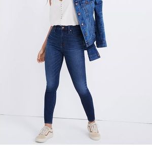 Madewell Jeans: Curvy High-Rise Skinny Jeans in Danny Wash: TENCEL™ Denim